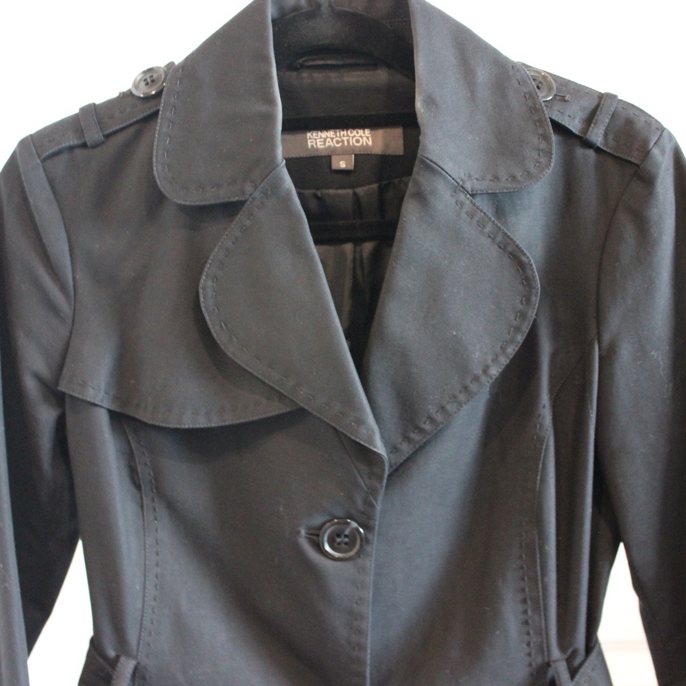 Vintage Kenneth Cole Reaction Black Trench Coach
